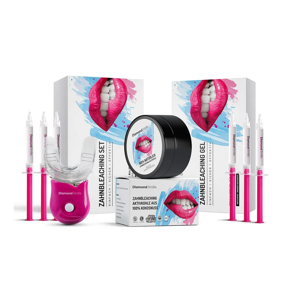 diamondsmile-whitecare-zahnbleaching-kur-all-in-one-bleaching-set-mit-power-led image 1