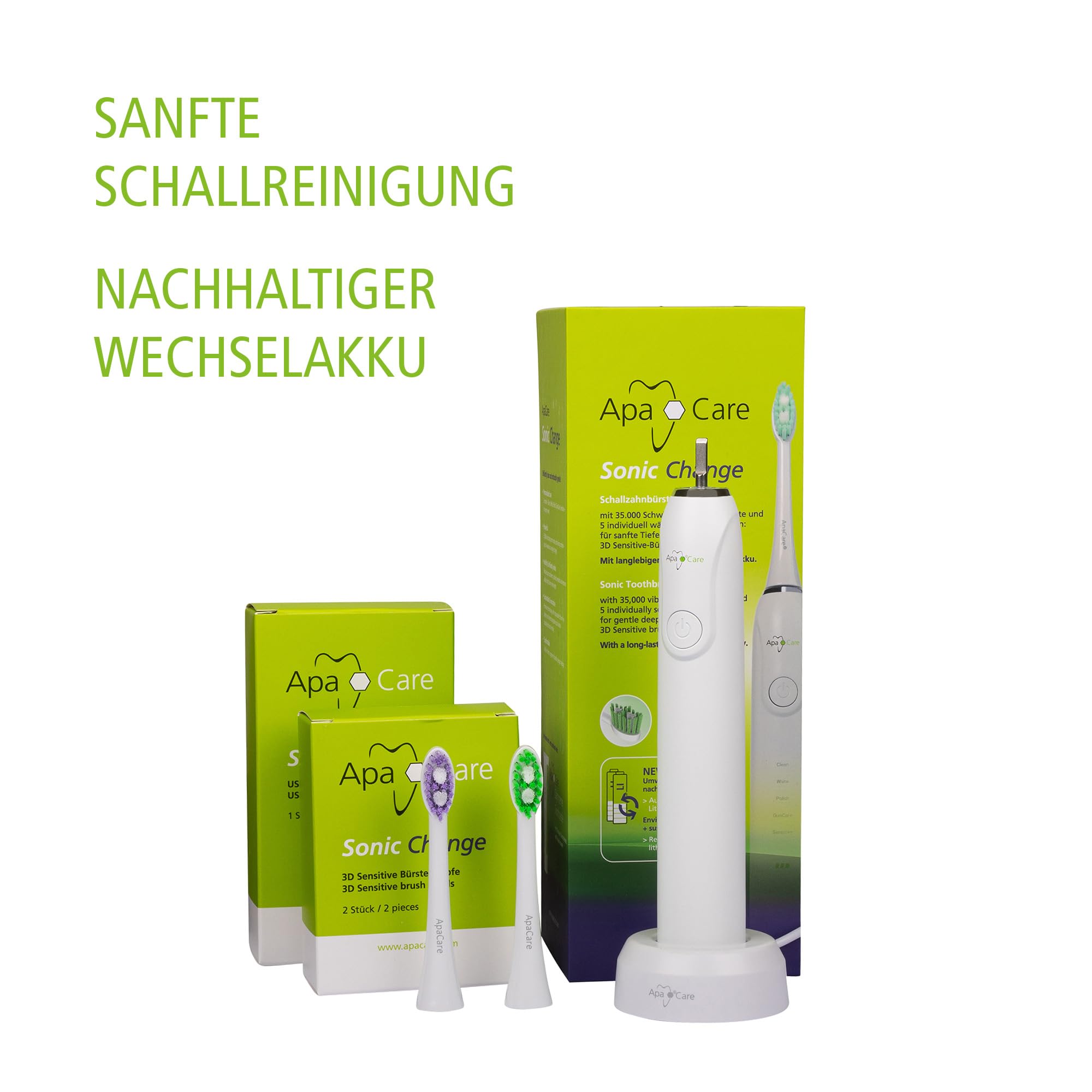 apacare-sonic-change-schallzahnb-rste-mit-wechselakku-und-3d-b-rste image 2