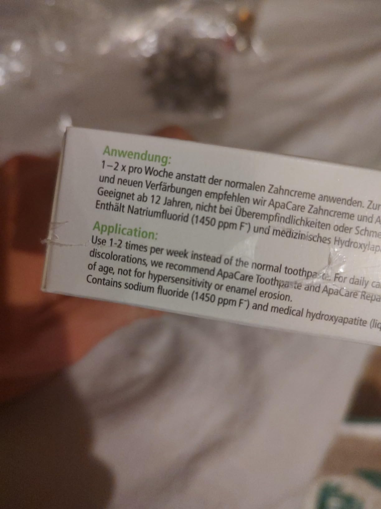Kaffee-Verfärbungen deutlich heller